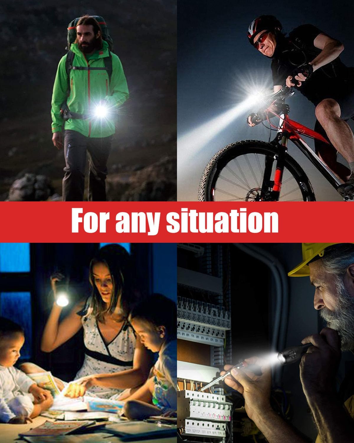 LED Flashlight 2 Pack, Bright 2000 Lumens Tactical Flashlights High Lumens with 5 Modes, Waterproof Zoomable Flash Light for Outdoor, Gifts for 2025 Valentine'S Day Camping Essentials Gear