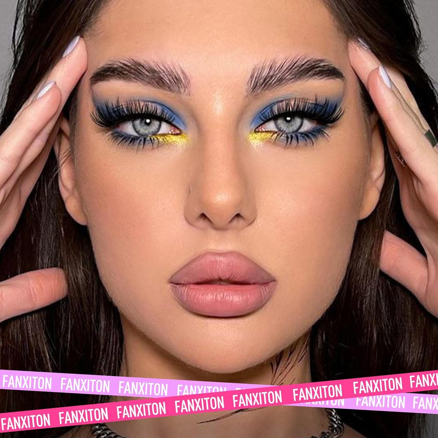 DIY Lash Extension Kit Volume Lash Clusters 40D+50D D Curl Individual Lashes Lash Clusters Kit Thick Eyelash Extension