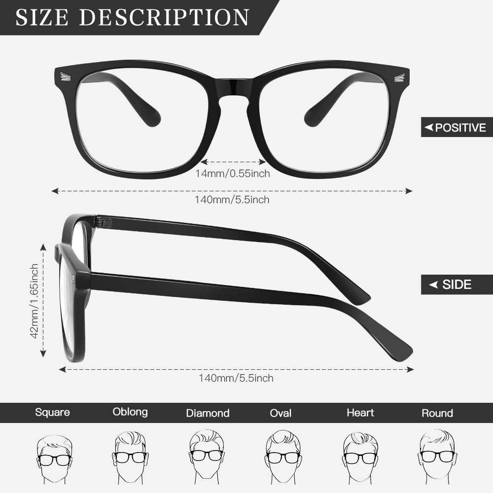 Blue Light Glasses for Woman Blue Light Blocking Glasses Fashion, Computer Glasses for Eye Strain