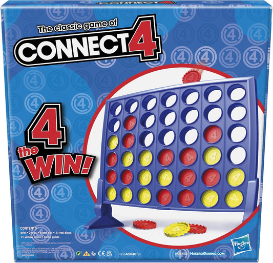 Connect 4 Classic Grid,4 in a Row Game,Strategy Board Games for Kids,2 Player .For Family and Kids