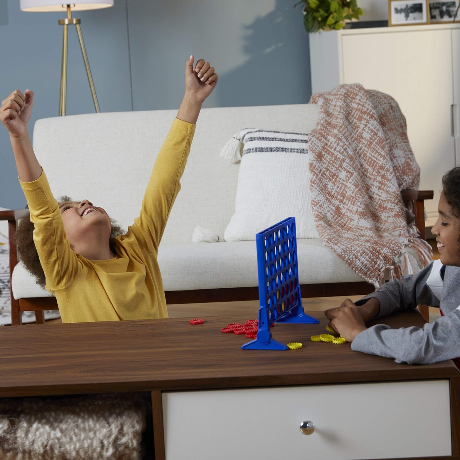 Connect 4 Classic Grid,4 in a Row Game,Strategy Board Games for Kids,2 Player .For Family and Kids