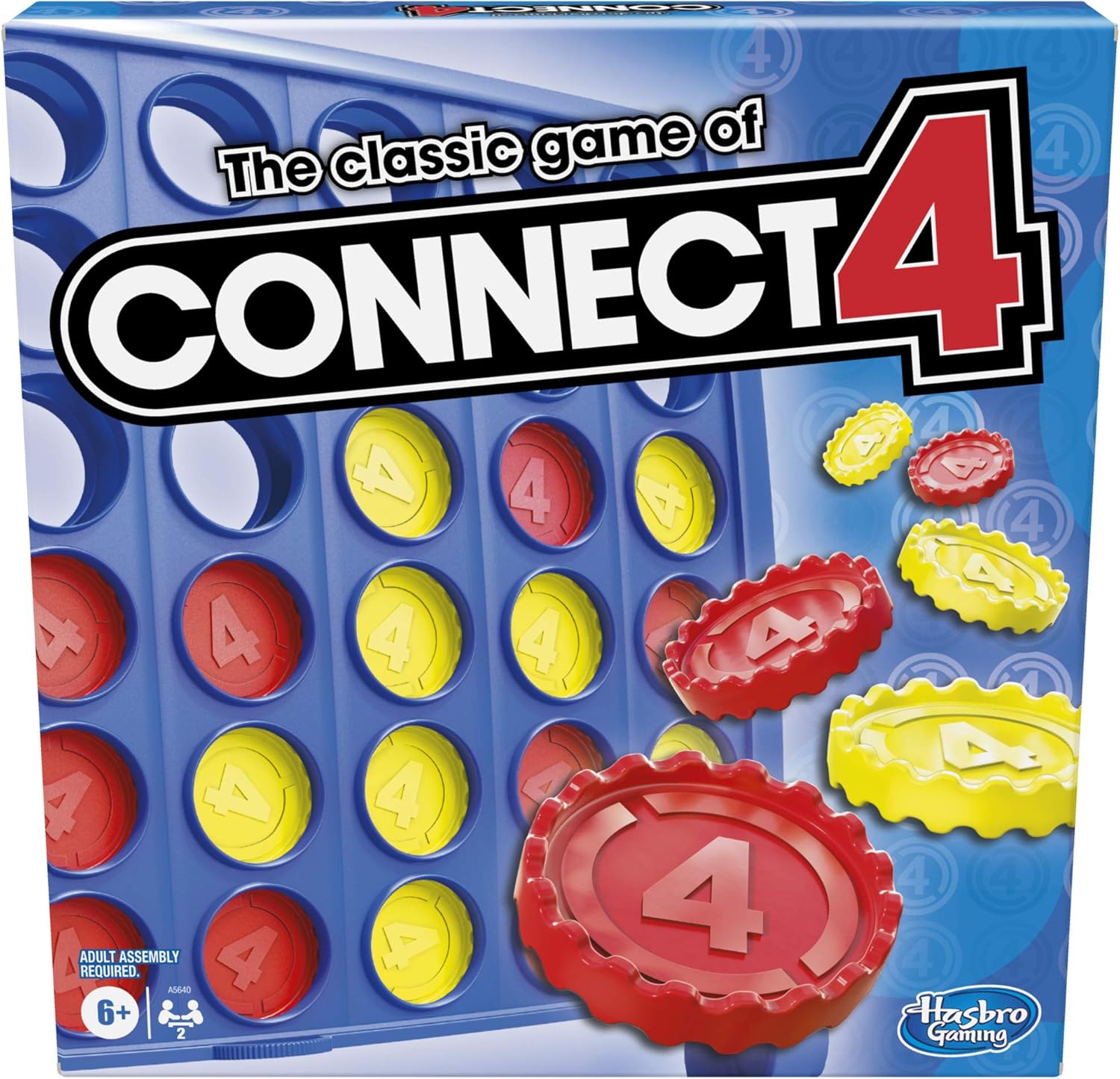 Connect 4 Classic Grid,4 in a Row Game,Strategy Board Games for Kids,2 Player .For Family and Kids