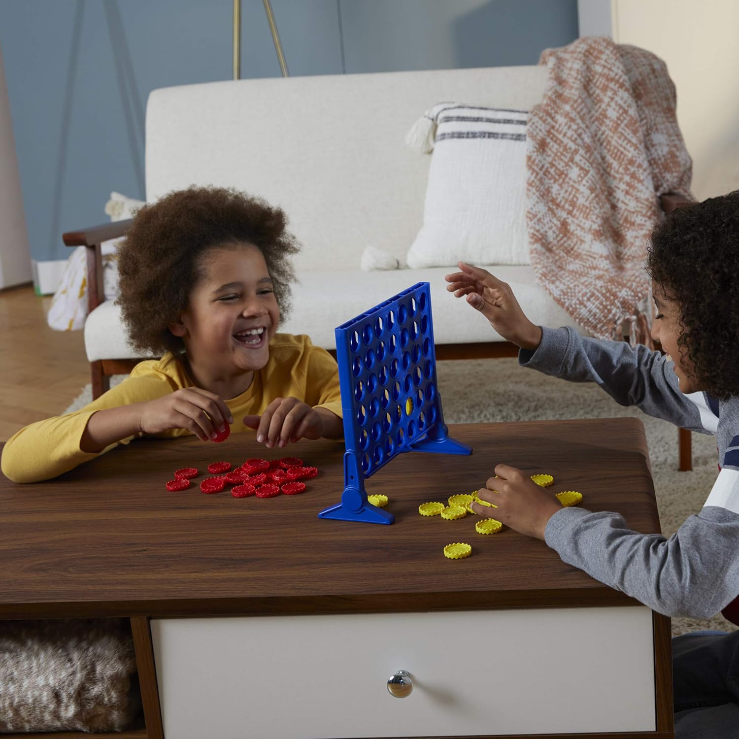 Connect 4 Classic Grid,4 in a Row Game,Strategy Board Games for Kids,2 Player .For Family and Kids