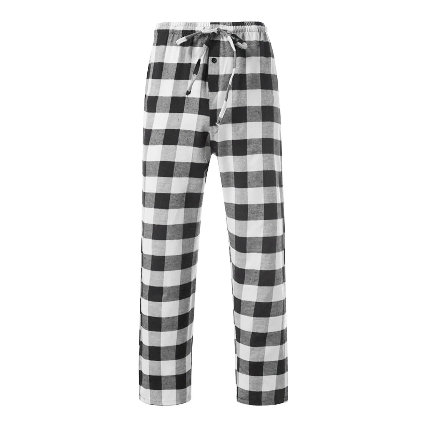 Mens Casual Plaid Loose Sport Pajama Pants 